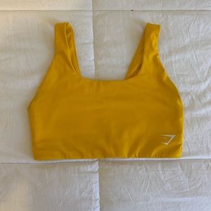 Gymshark yellow sports bra